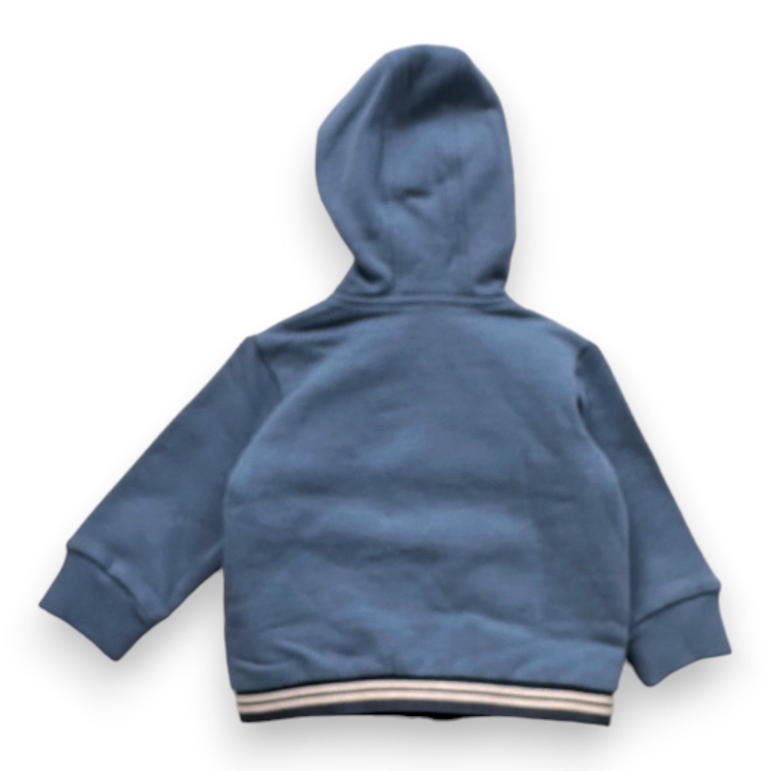 MONCLER - Veste bimatière bleue - 6 mois