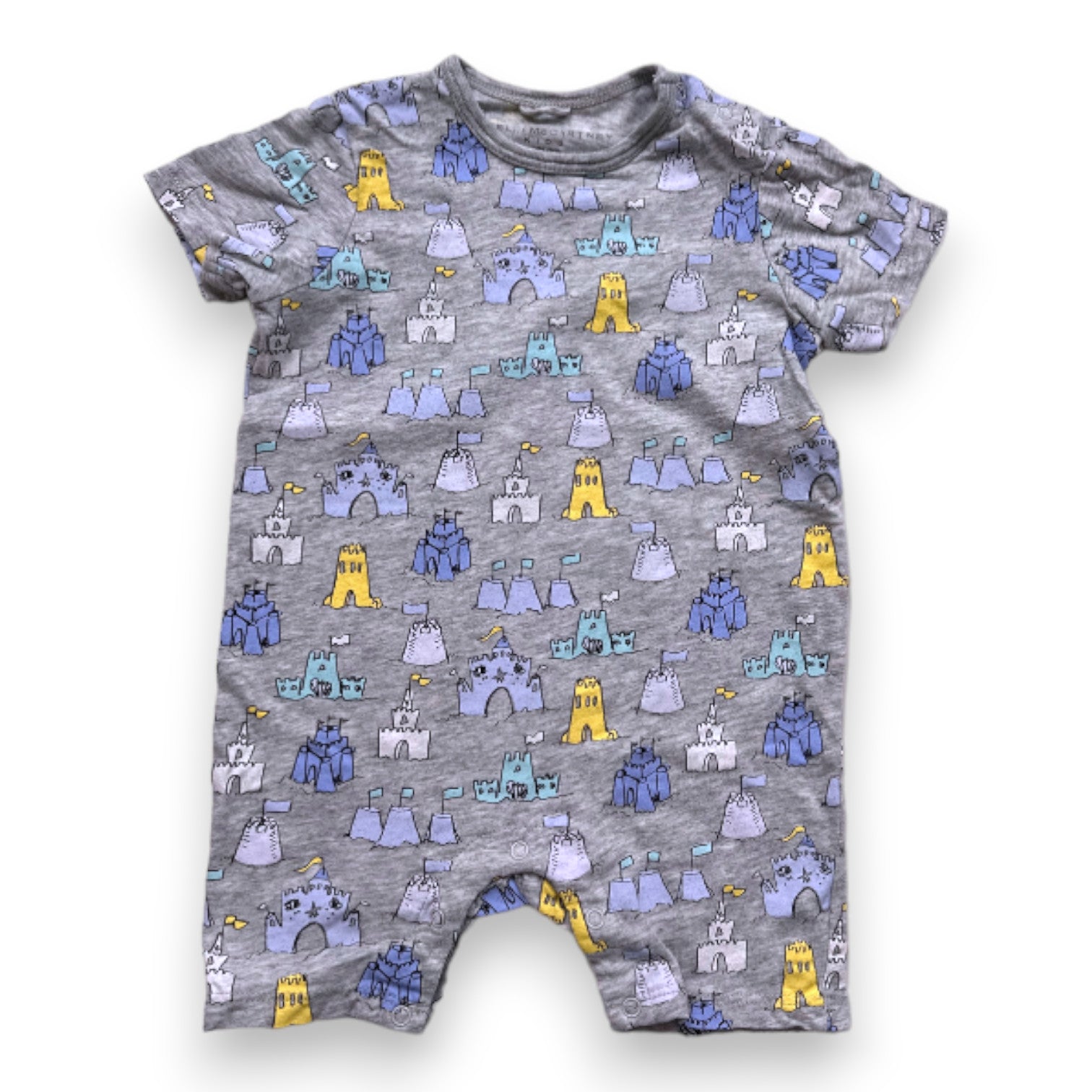 STELLA MCCARTNEY - Gray jumpsuit with prints - 6 months