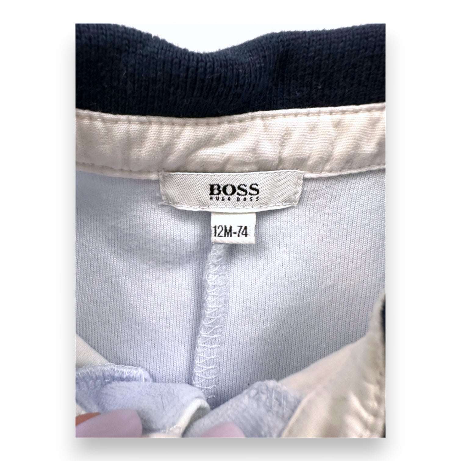 HUGO BOSS - Blue and white pajamas - 12 months