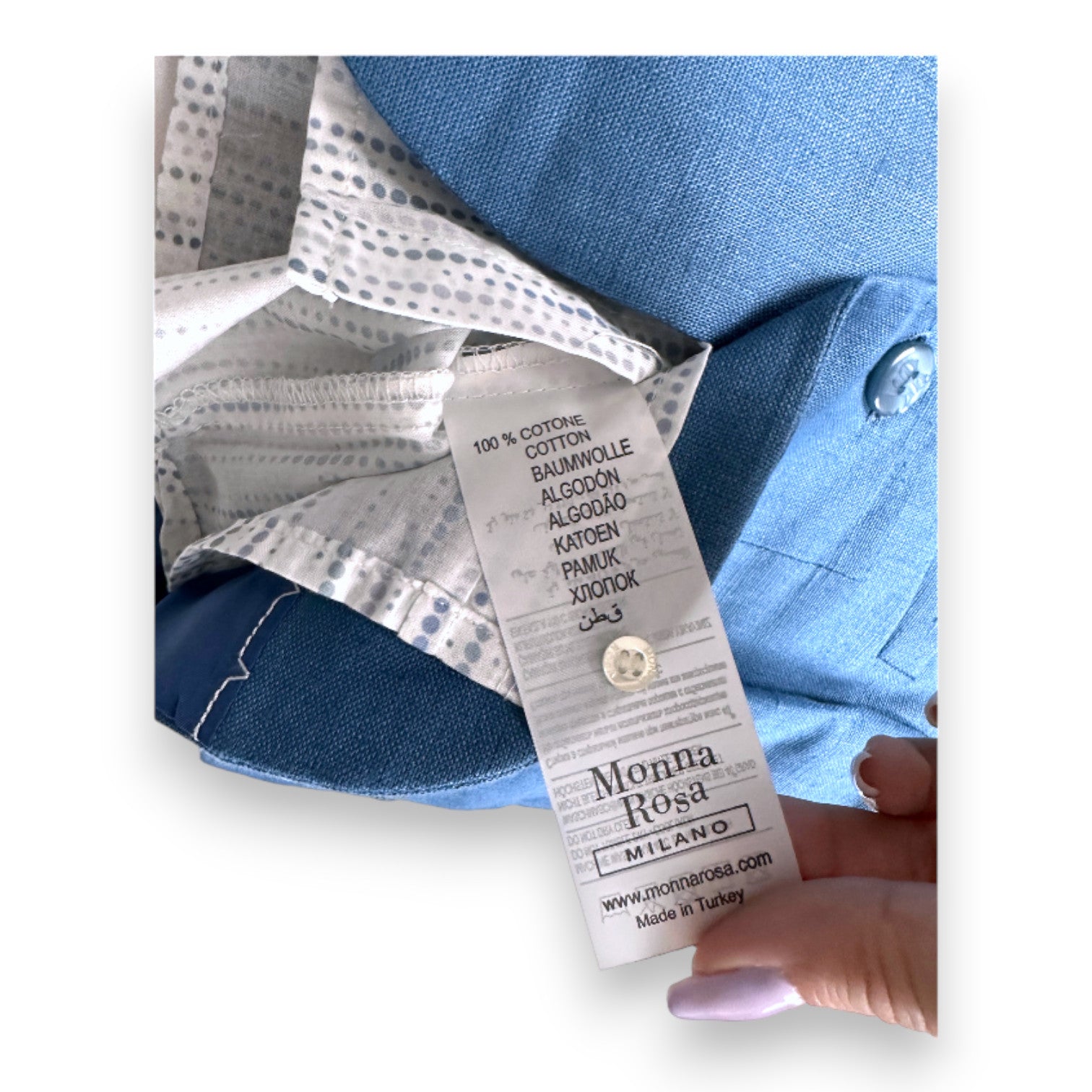 MONNA ROSA - Ensemble de costume bleu et gris - 6 mois