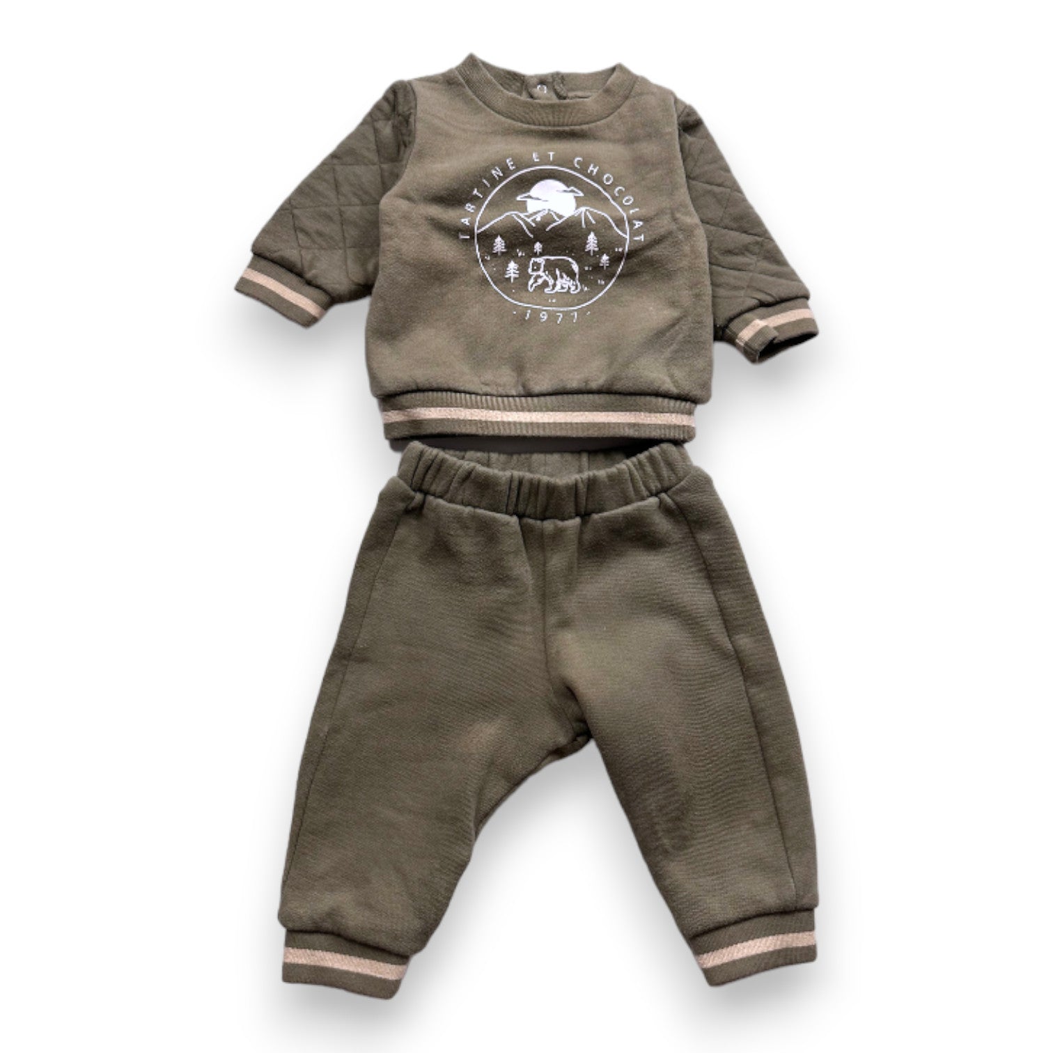 TARTINE &amp; CHOCOLAT - Green jogging set - 6 months