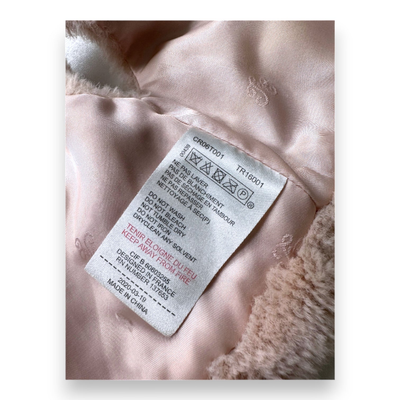 TARTINE &amp; CHOCOLAT - Ärmellose Weste aus rosa Fell - 18 Monate