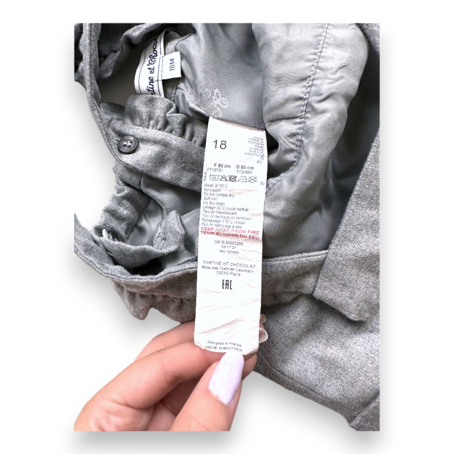 TARTINE &amp; CHOCOLAT - Graue Salomette - 18 Monate