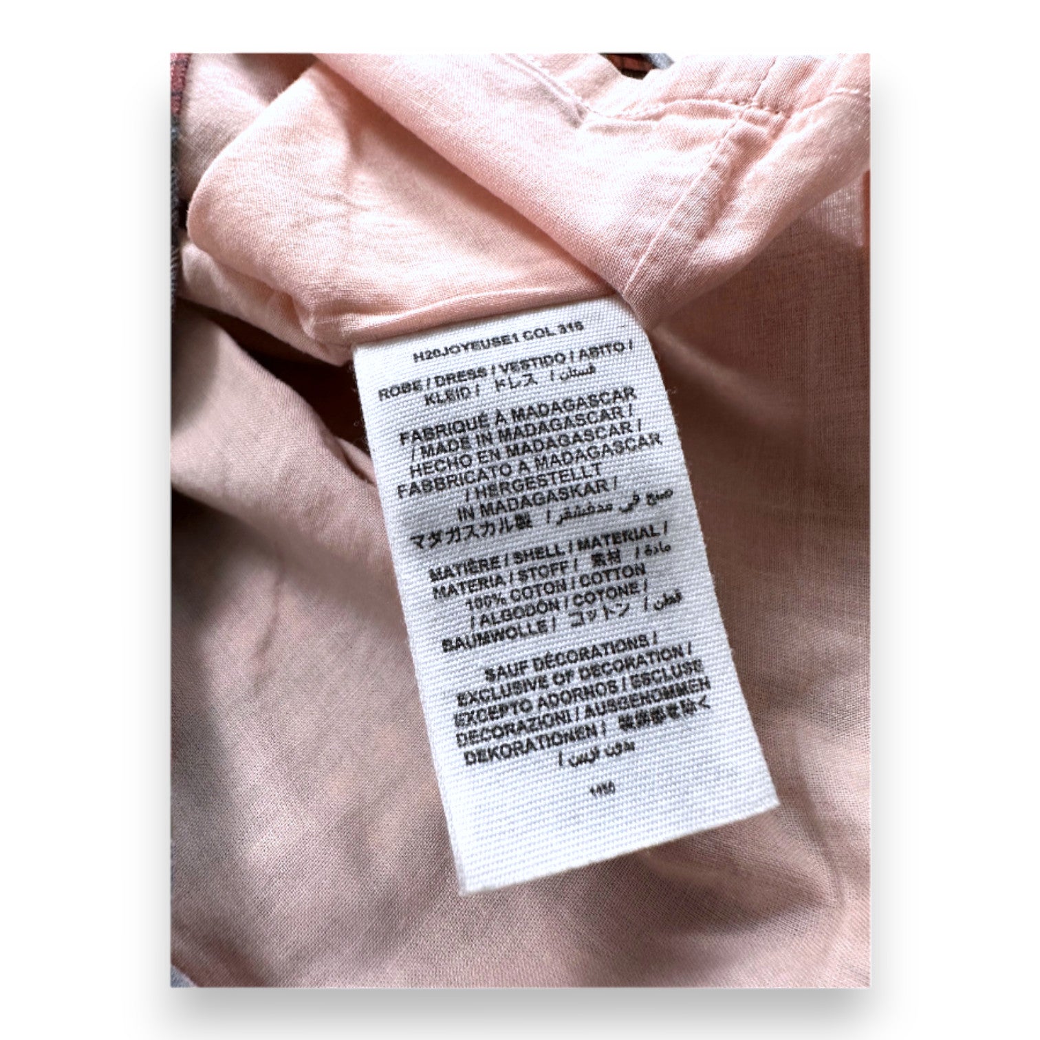 BONPOINT - Blue and red checked dress - 2 years