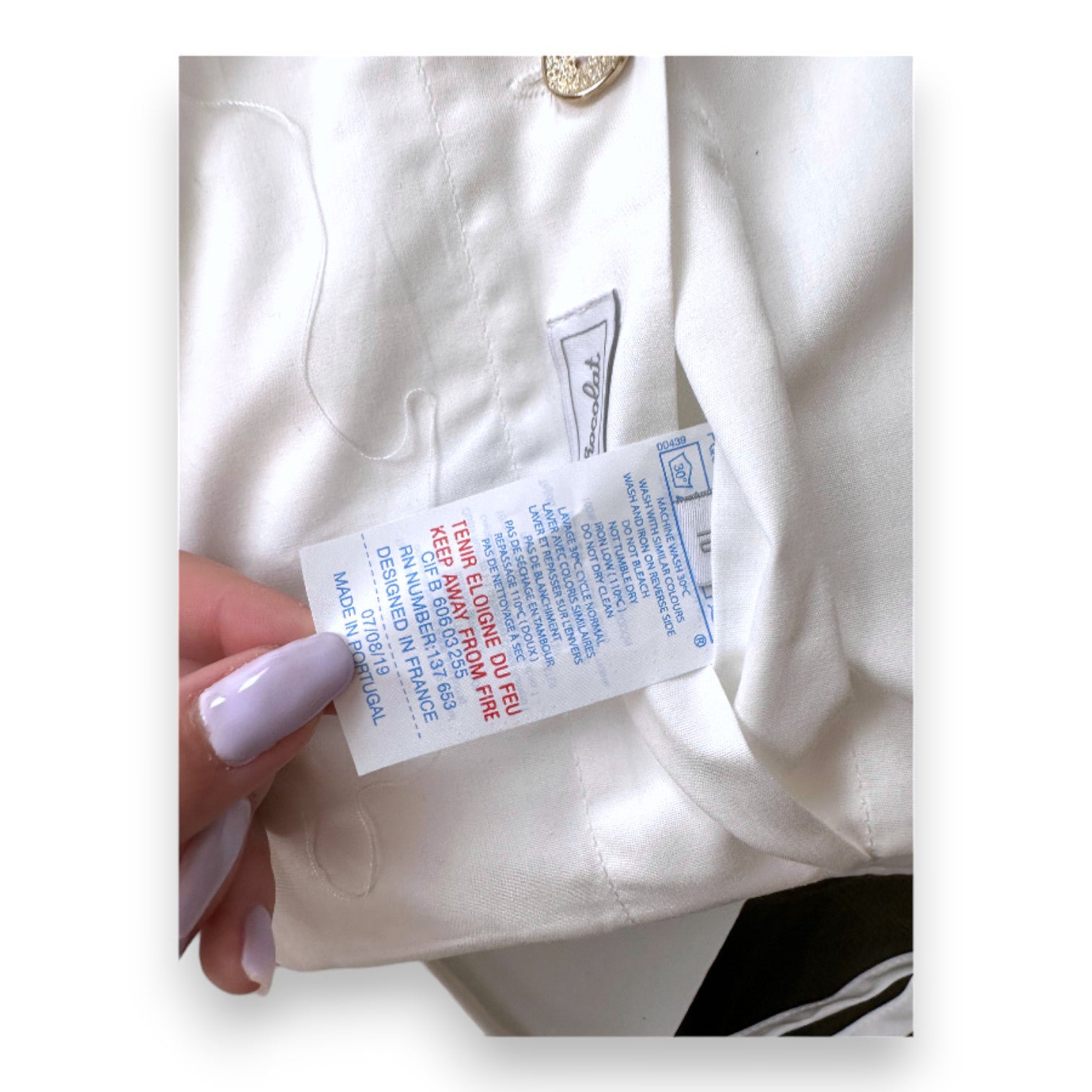 TARTINE & CHOCOLAT - Tour de lit blanc avec broderies - Taille Unique