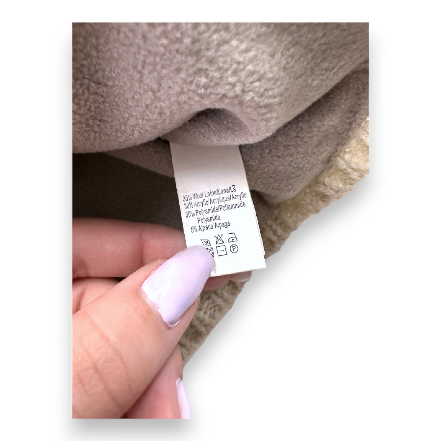 BONPOINT - Beigefarbener Burnou aus Wolle - 3 Monate