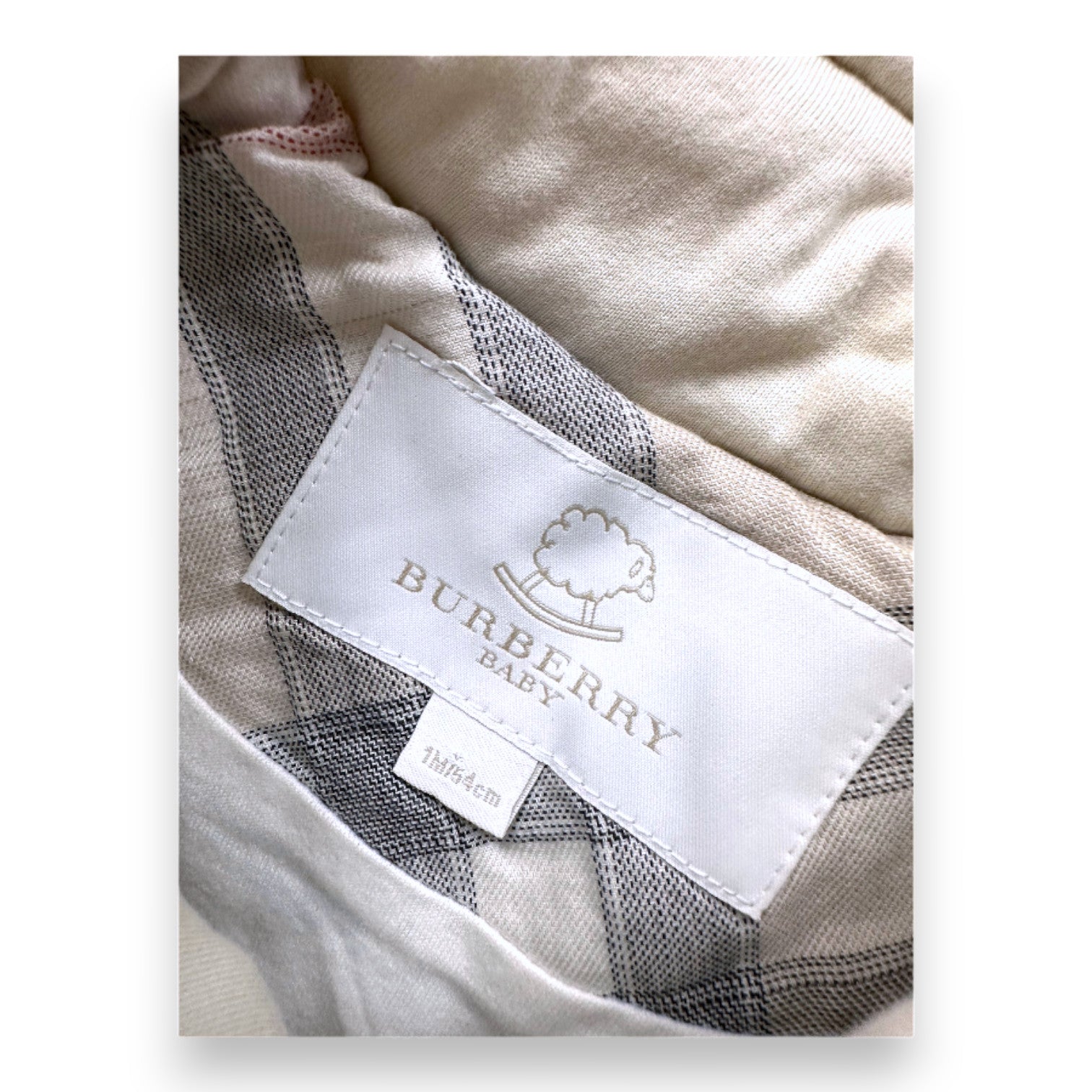 BURBERRY - Beige quilted jacket - 1 month