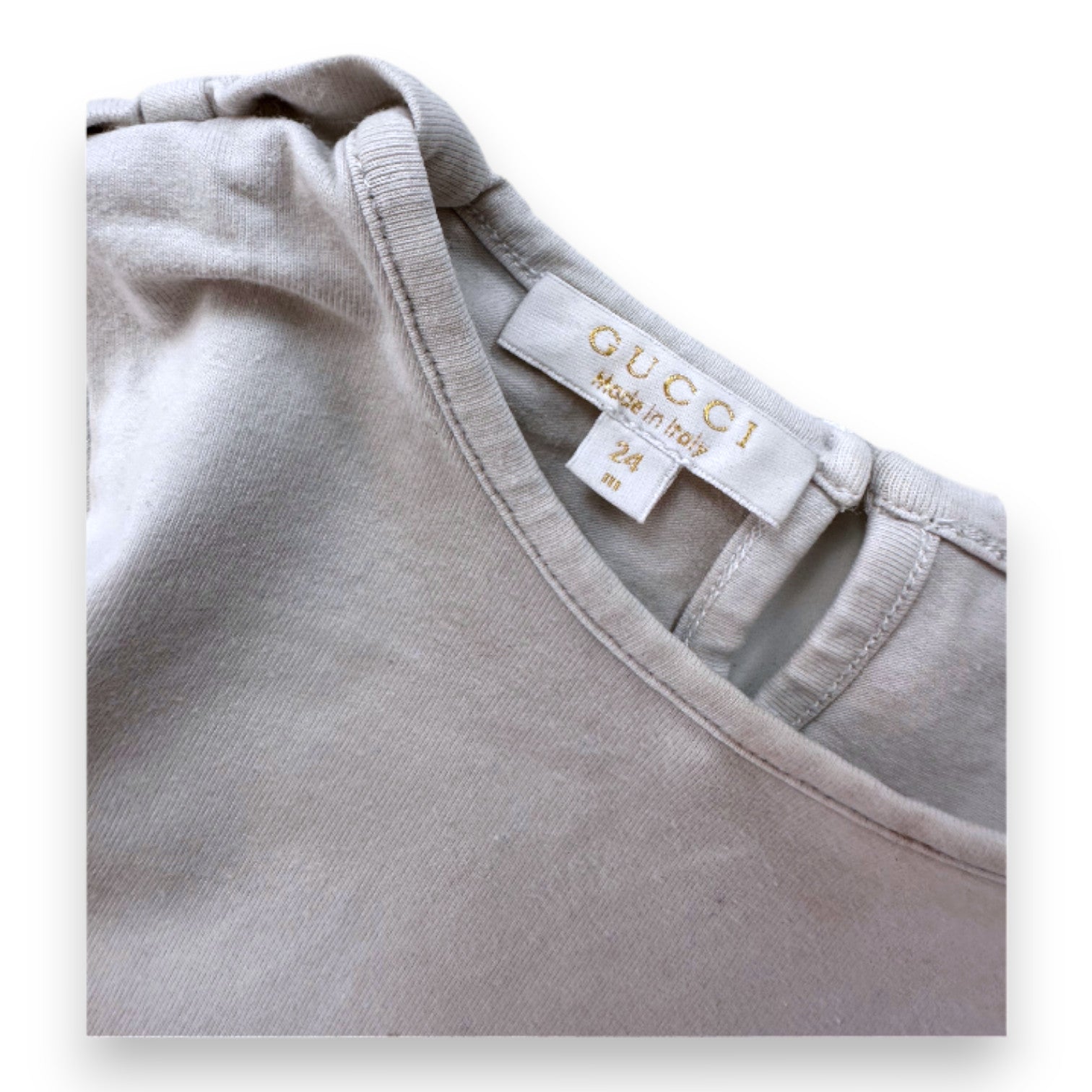 GUCCI - T-shirt à manches longues rose avec imprimé - 2 ans