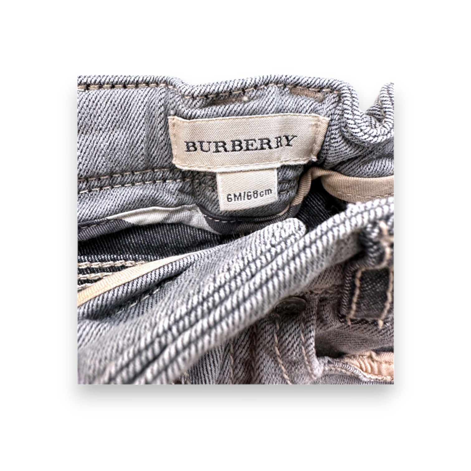 BURBERRY - Graue Jeans - 6 Monate