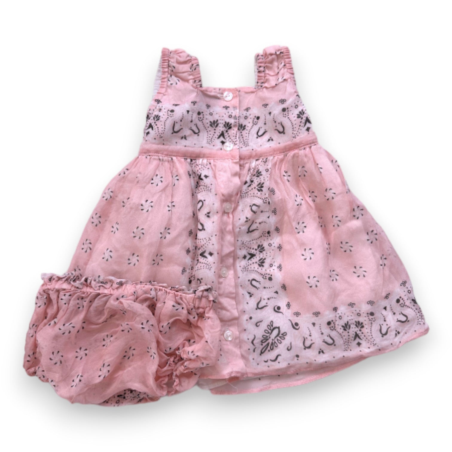 DOLCE &amp; GABBANA - Rosa Kleid mit Seidenmustern - 6 Monate