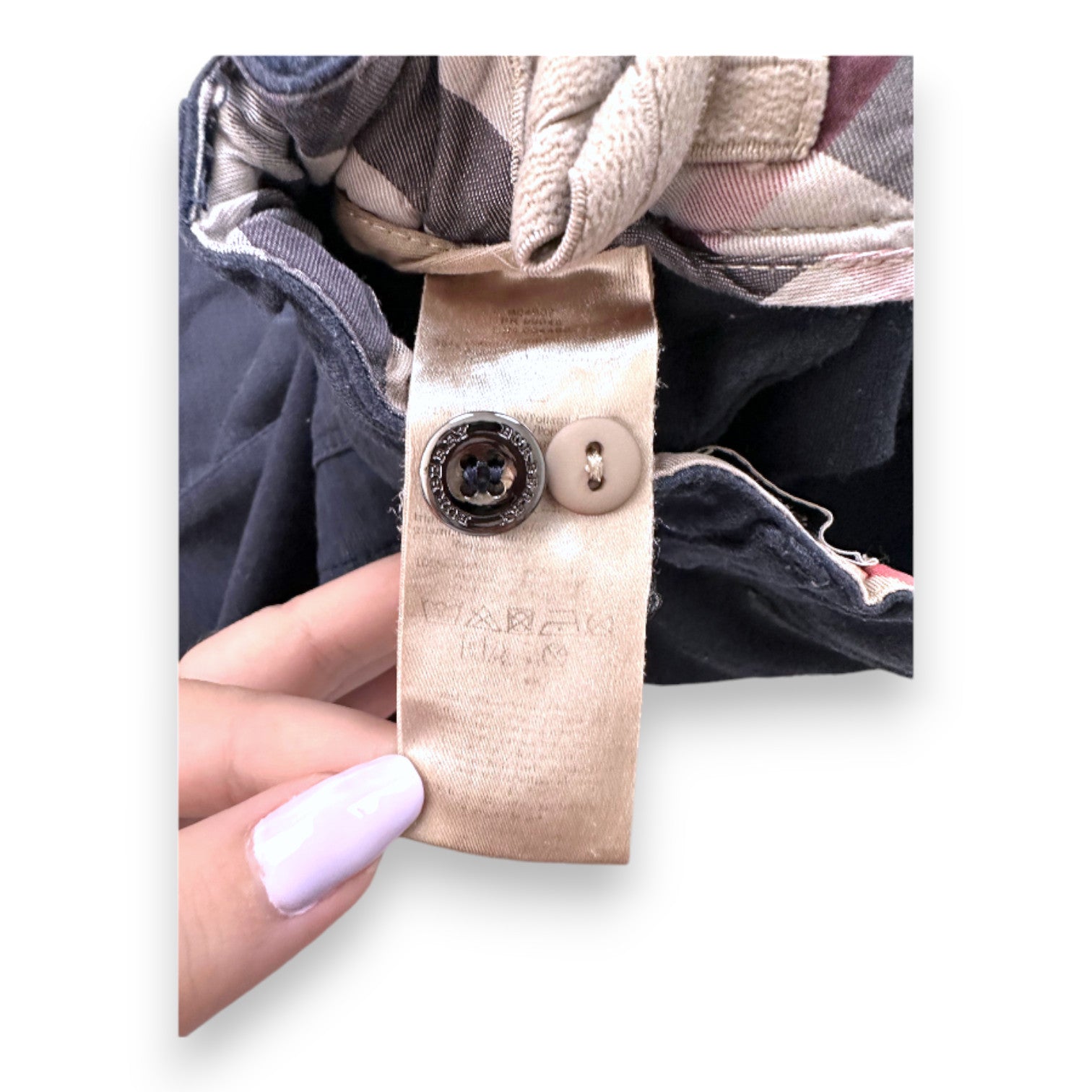 BURBERRY - navy blue pants - 2 years