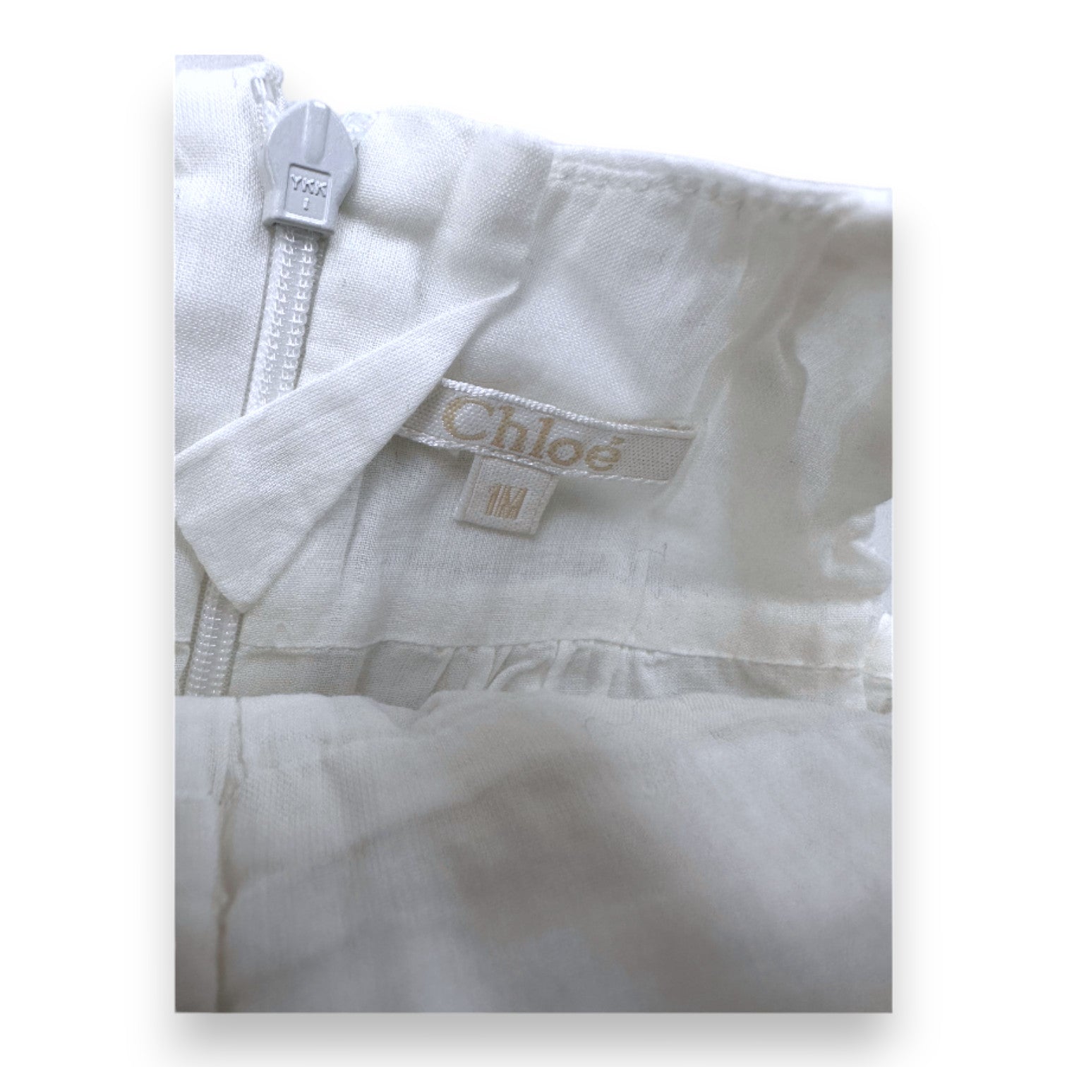 CHLOE - Weißer Träger-Jumpsuit - 1 Monat