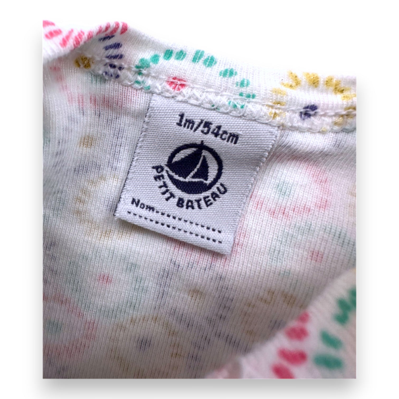 PETIT BATEAU - Set of 2 printed bodysuits - 1 month