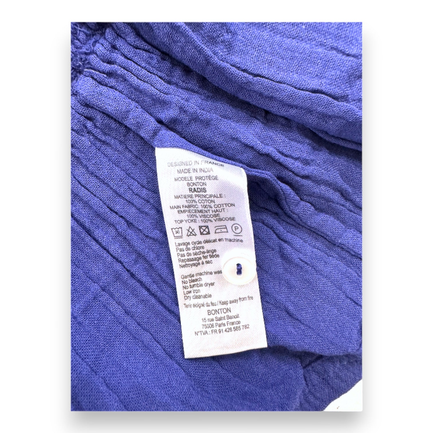 BONTON - Lila Trägerkleid - 6 Jahre