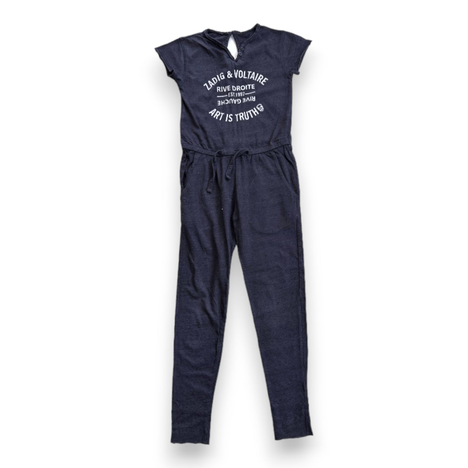 ZADIG &amp; VOLTAIRE - Marineblauer Jumpsuit mit Prints - 6 Jahre