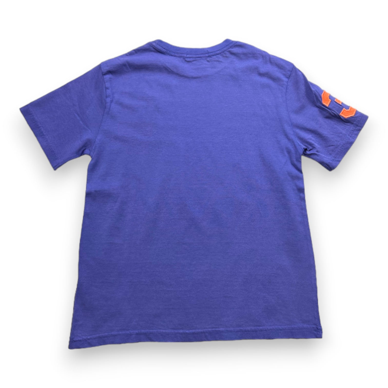 RALPH LAUREN - Blaues Kurzarm-T-Shirt - 10 Jahre