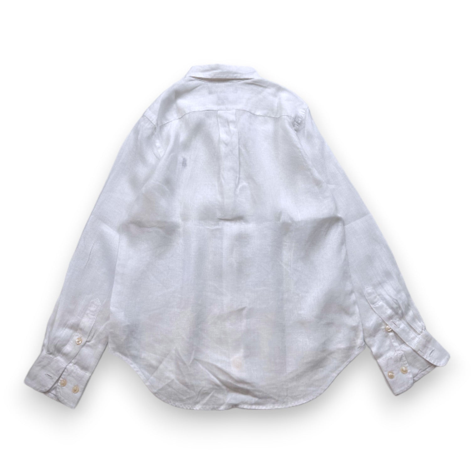 RALPH LAUREN - Weißes Leinenhemd - 10 Jahre