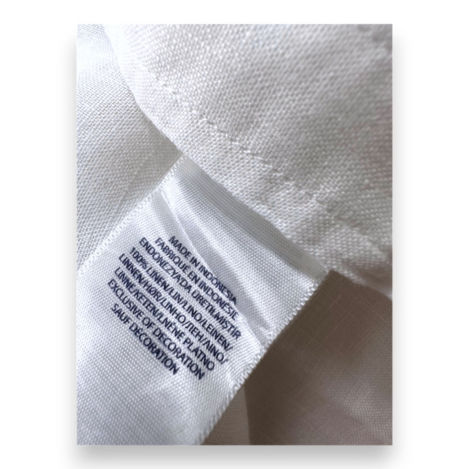 RALPH LAUREN - Weißes Leinenhemd - 10 Jahre