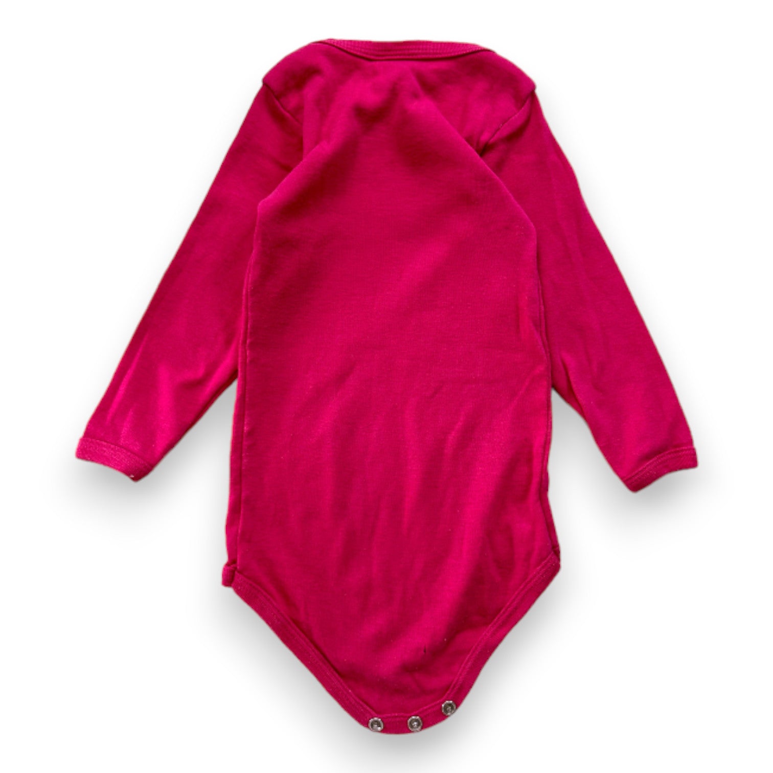 PETIT BATEAU - Rosa Langarm-Body - 6 Monate