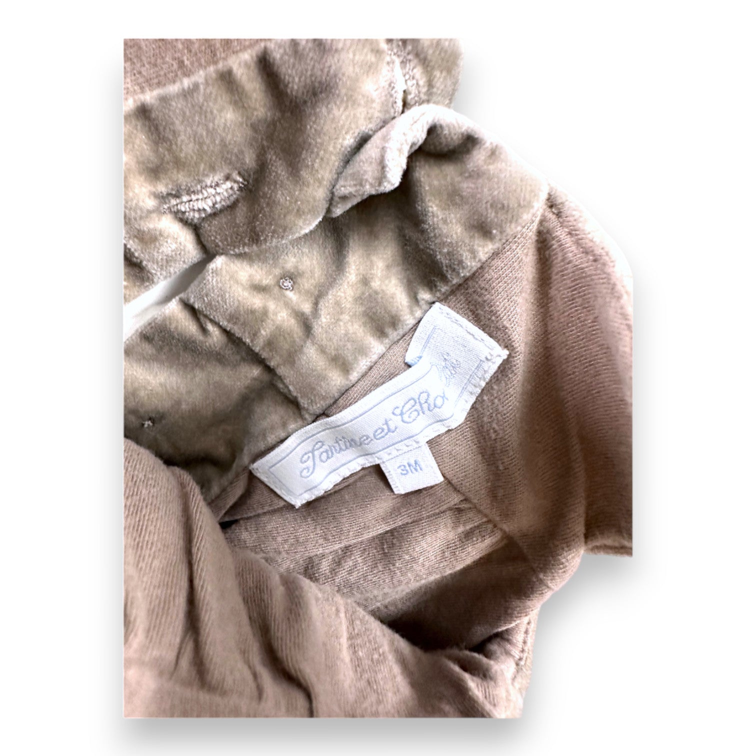 TARTINE & CHOCOLAT - Robe en velours marron - 3 mois