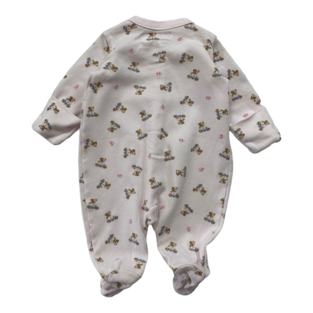 RALPH LAUREN - Rosa Pyjama mit Teddybär-Print - 0 Monate