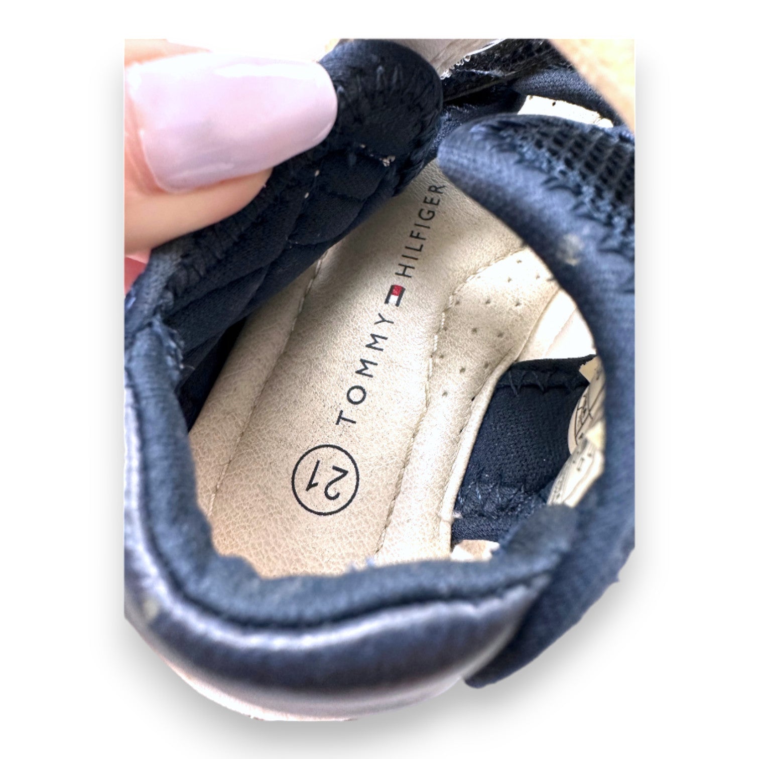 TOMMY HILFIGER - Blue and white sandals "Tommy Hilfiger" - 21