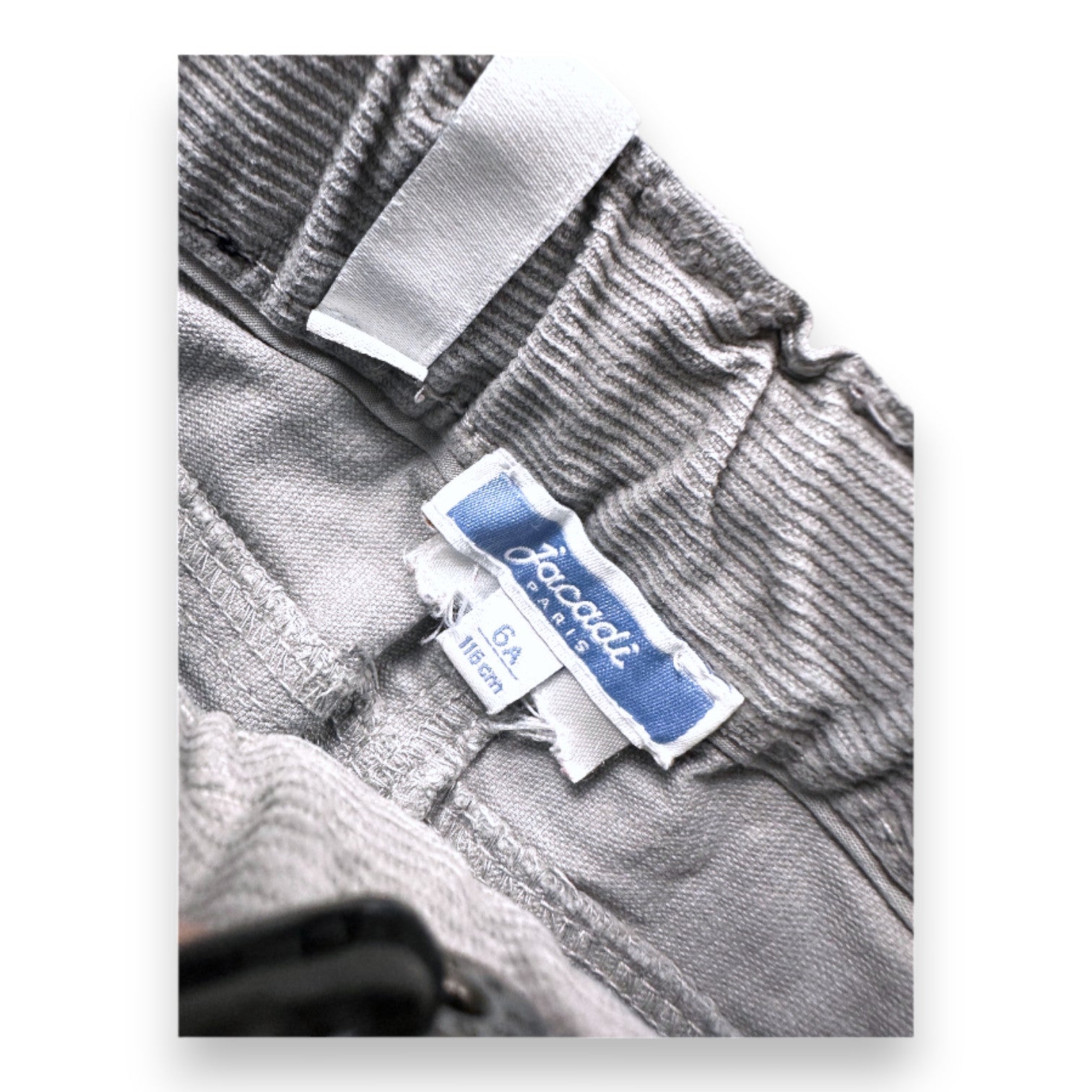 JACADI - Graue Samthose - 6 Jahre