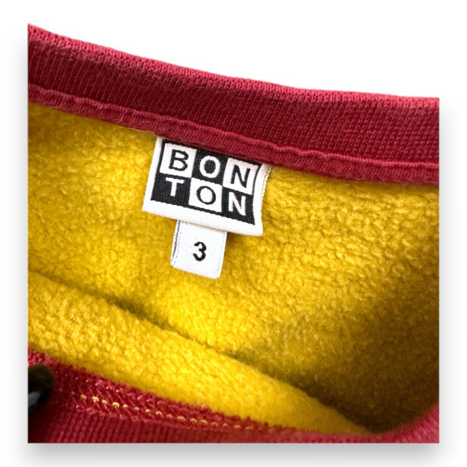 BONTON - Sweat jaune avec imprimé - 3 ans