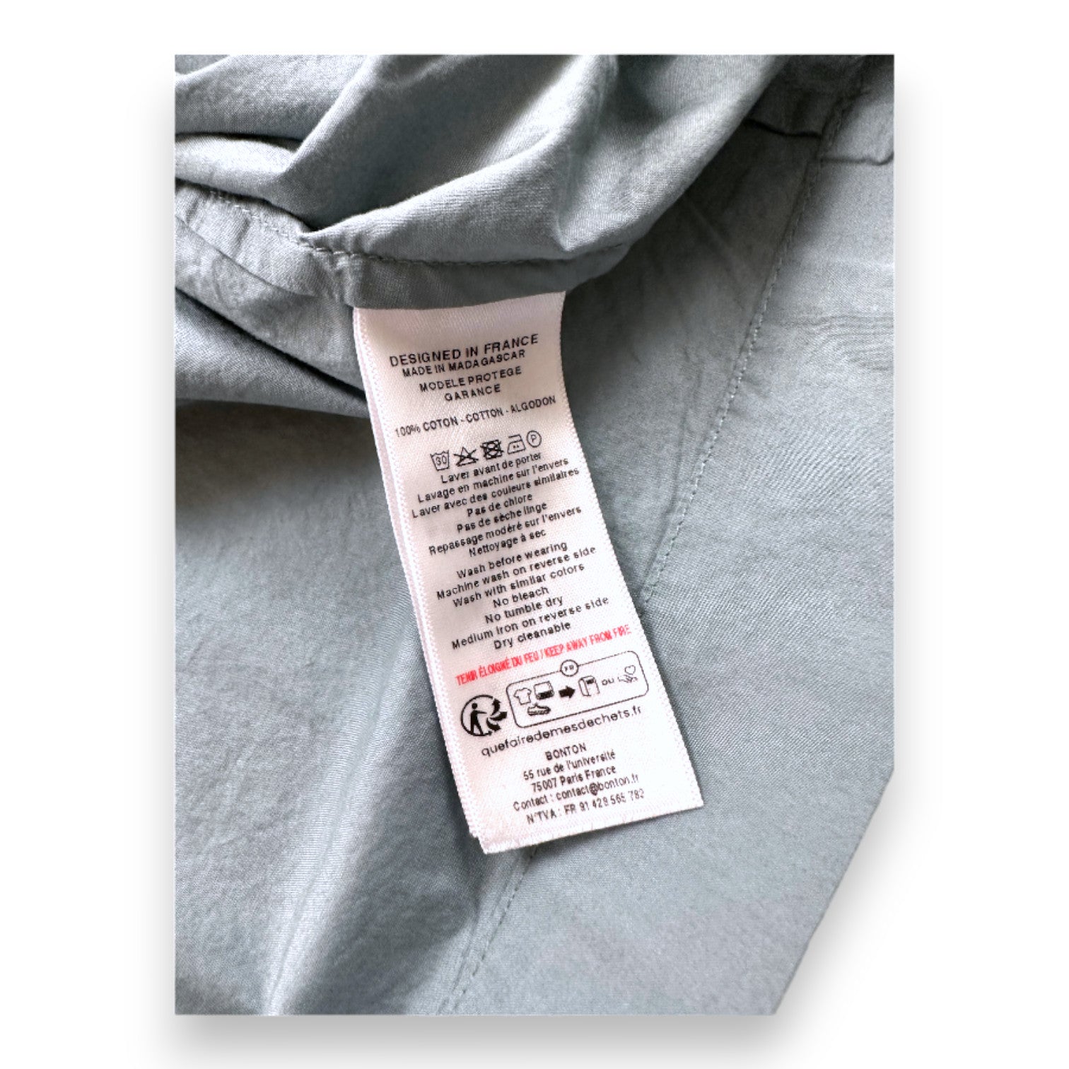 BONTON - Robe bleue - 4 ans