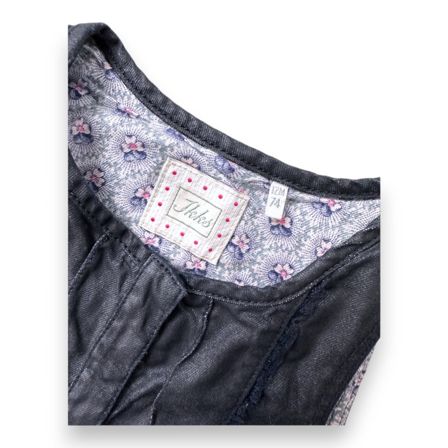 IKKS - Blue denim dress - 12 months