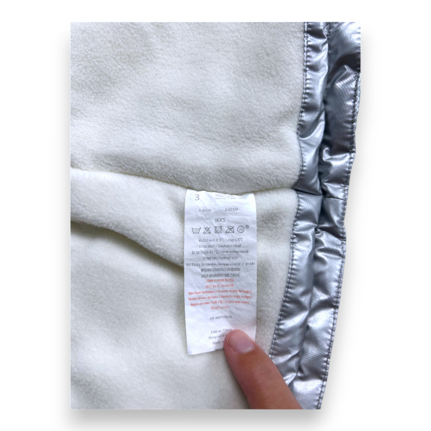 IKKS - Grey down jacket - 3 months