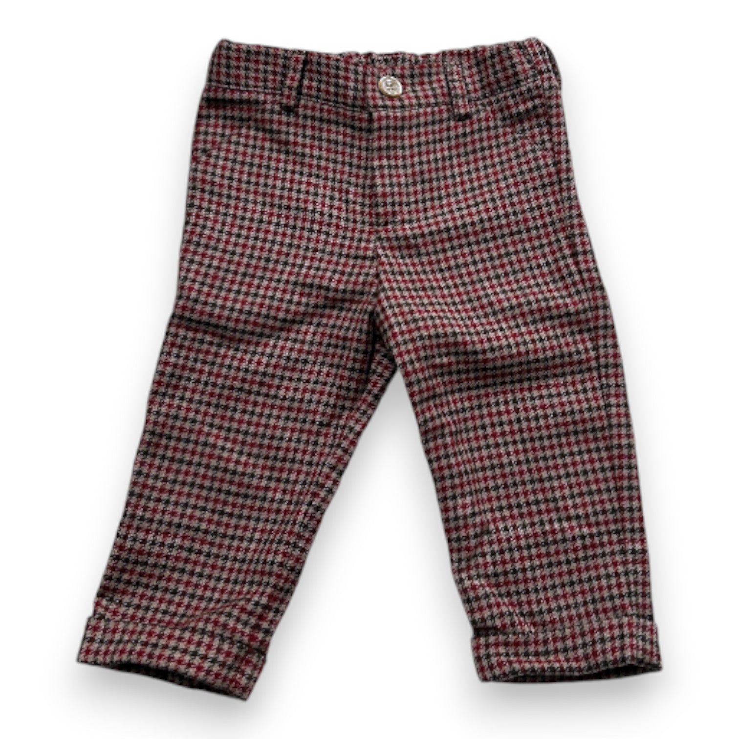 LA CHATELAINE - Rote und braune Hose - 12 Monate