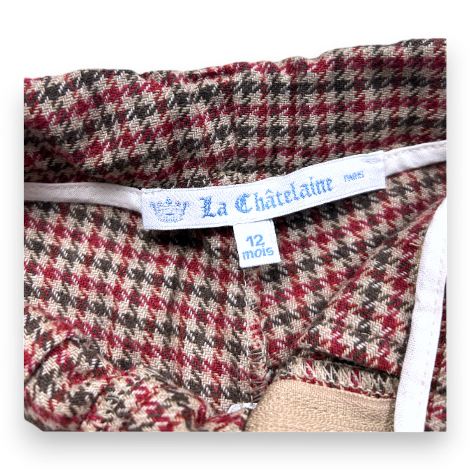 LA CHATELAINE - Red and brown pants - 12 months