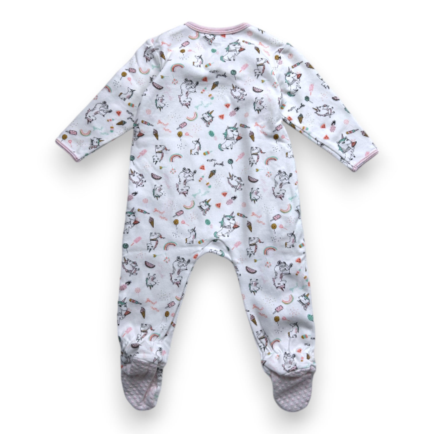 LITTLE MARC JACOBS - Weißer Pyjama mit Aufdrucken - 12 Monate