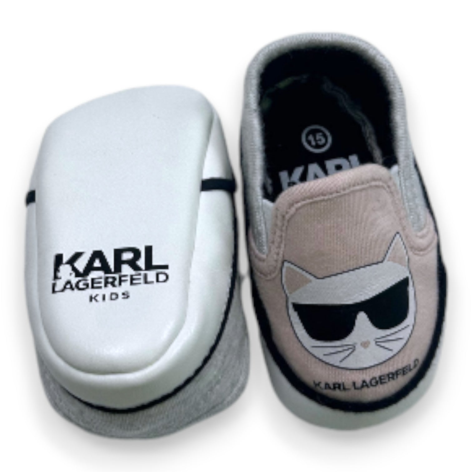 KARL LAGERFELD - Rosa-weiße Hausschuhe - 15