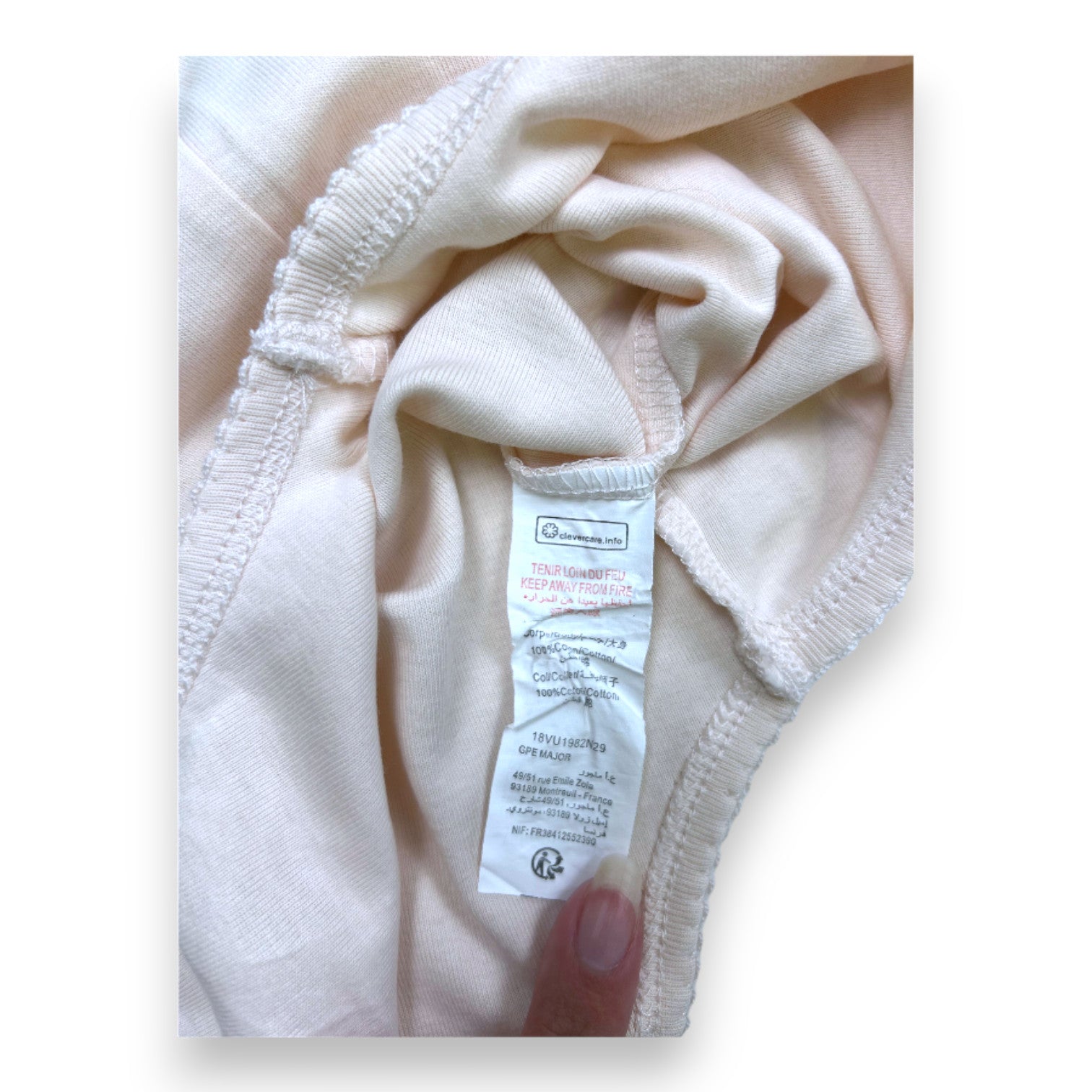 NATALYS - Pink short-sleeved bodysuit - 6 months