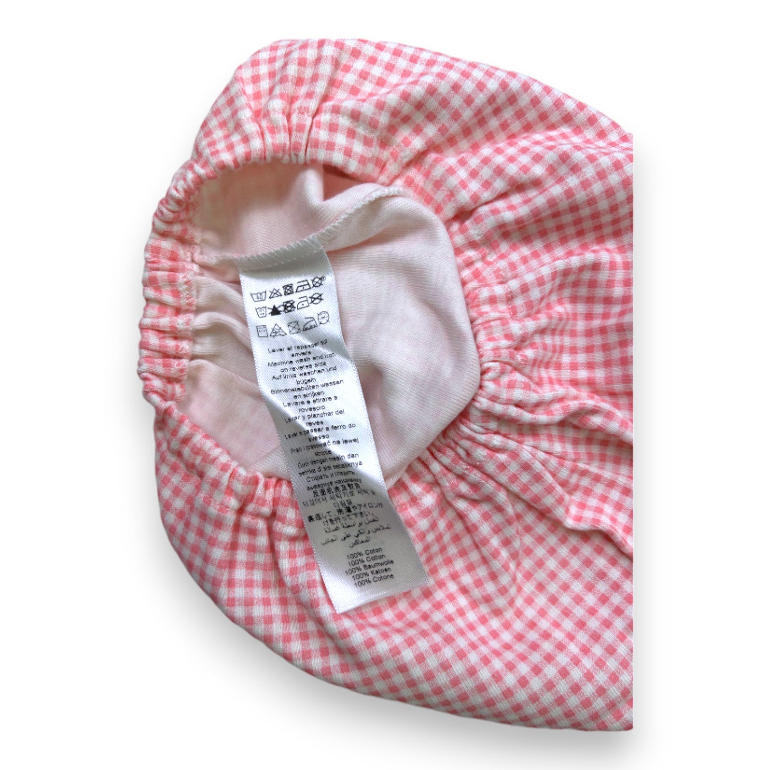 PETIT BOAT - Pumphose mit rosa Vichy-Karomuster - 3 Monate