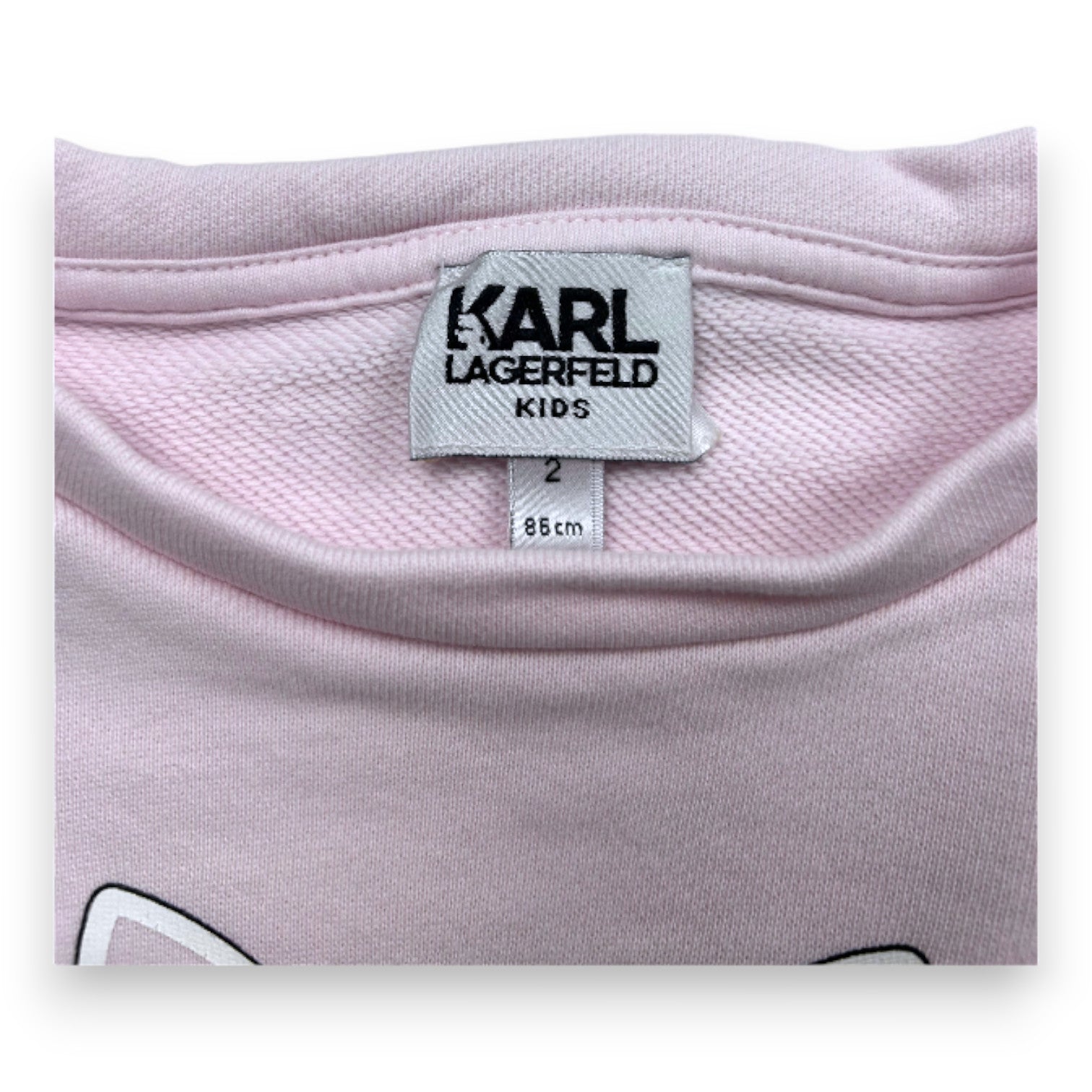 KARL LAGERFELD - Rosa Sweatshirt mit Print - 2 Jahre