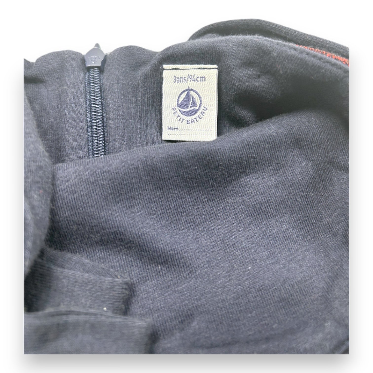 PETIT BATEAU - Marineblaues Kleid mit Tüllrock - 3 Jahre