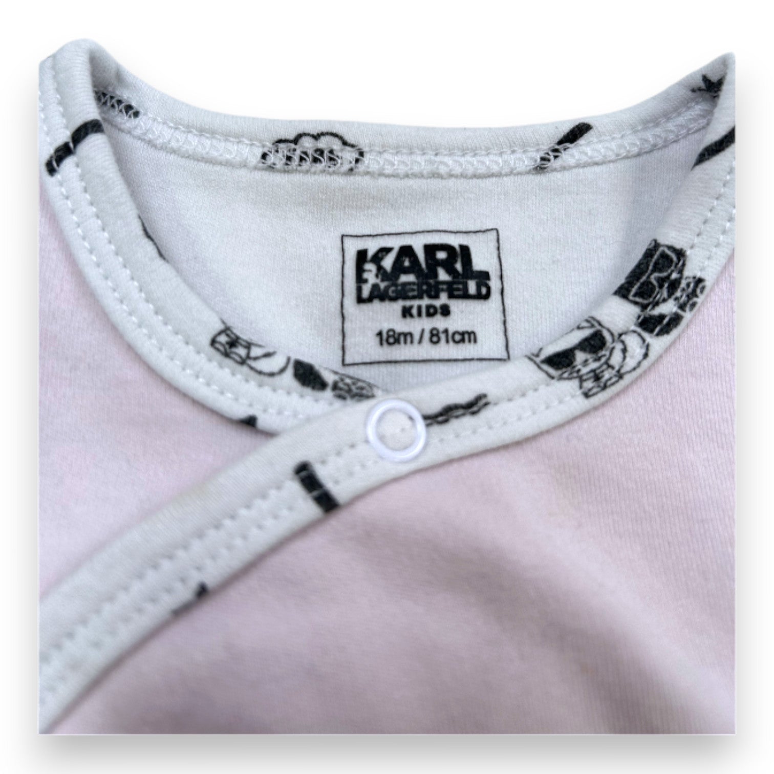 KARL LAGERFELD - Rosa Pyjama mit Aufdruck - 18 Monate