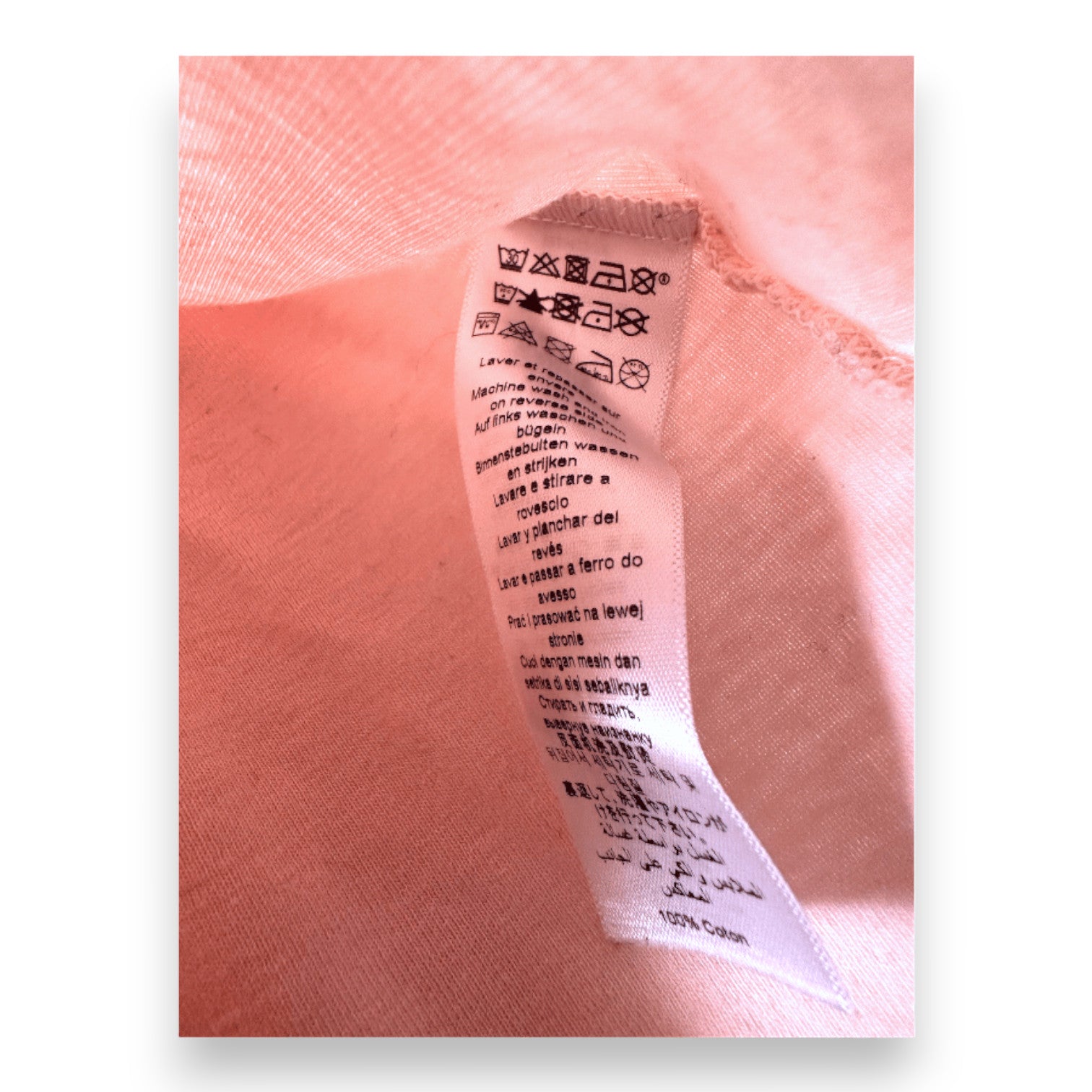 PETIT BATEAU - Pink long-sleeved T-shirt with white collar - 2 years