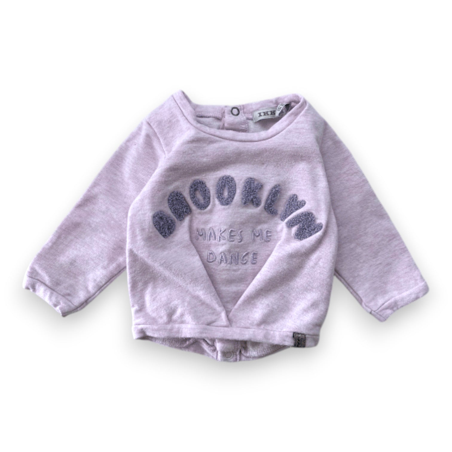 IKKS - Lila Sweatshirt mit Stickerei - 3 Monate