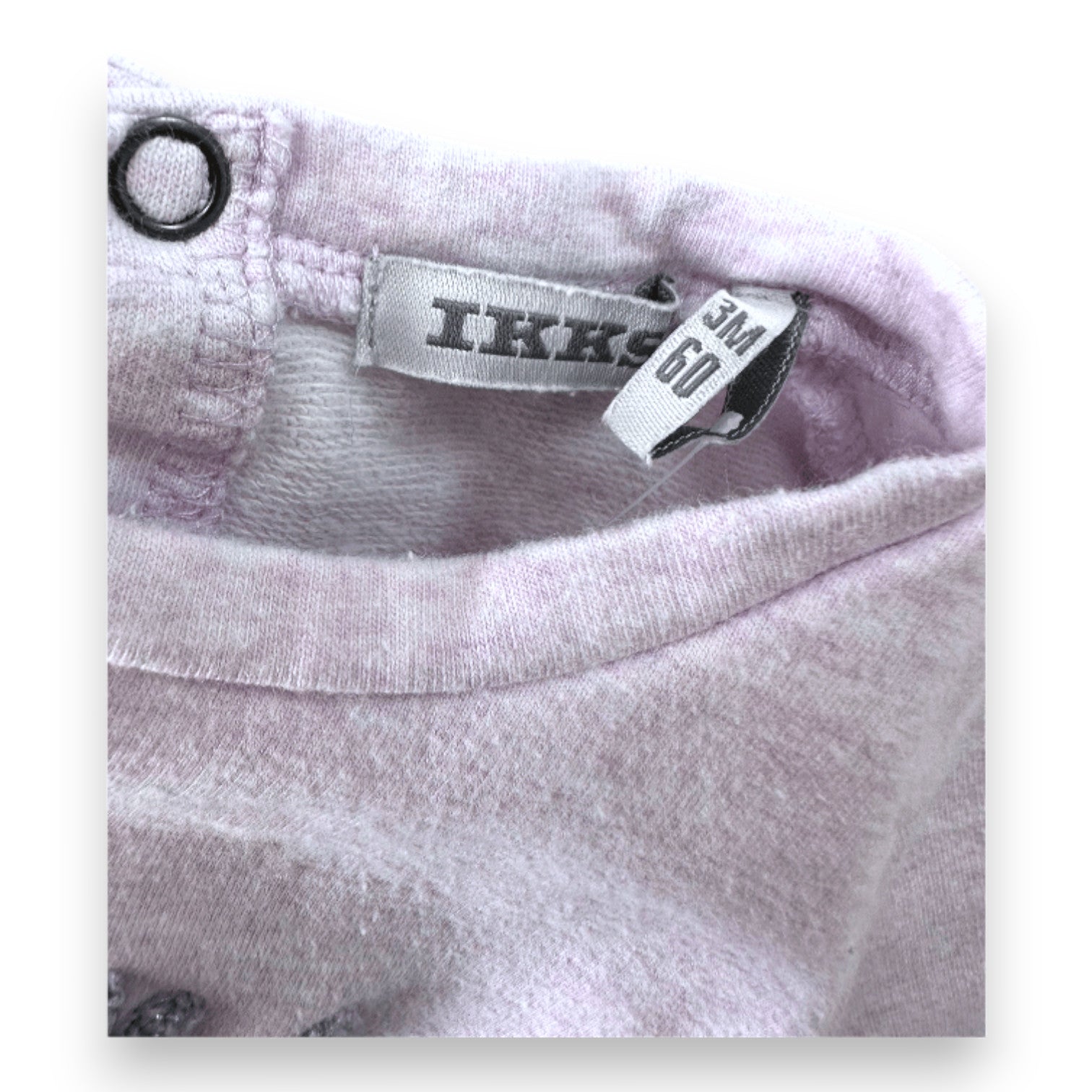 IKKS - Lila Sweatshirt mit Stickerei - 3 Monate