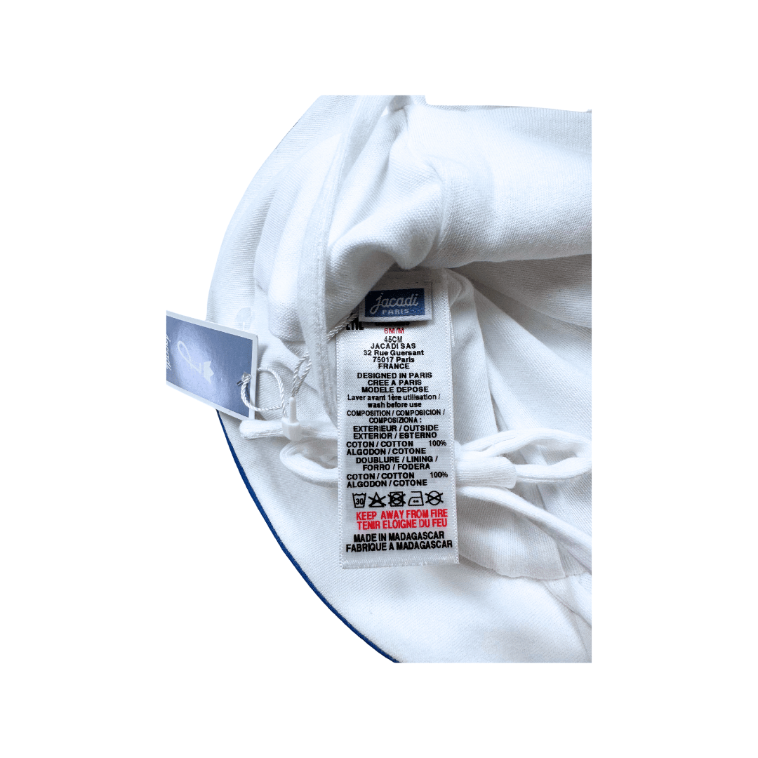 JACADI - New white bob - 6 months