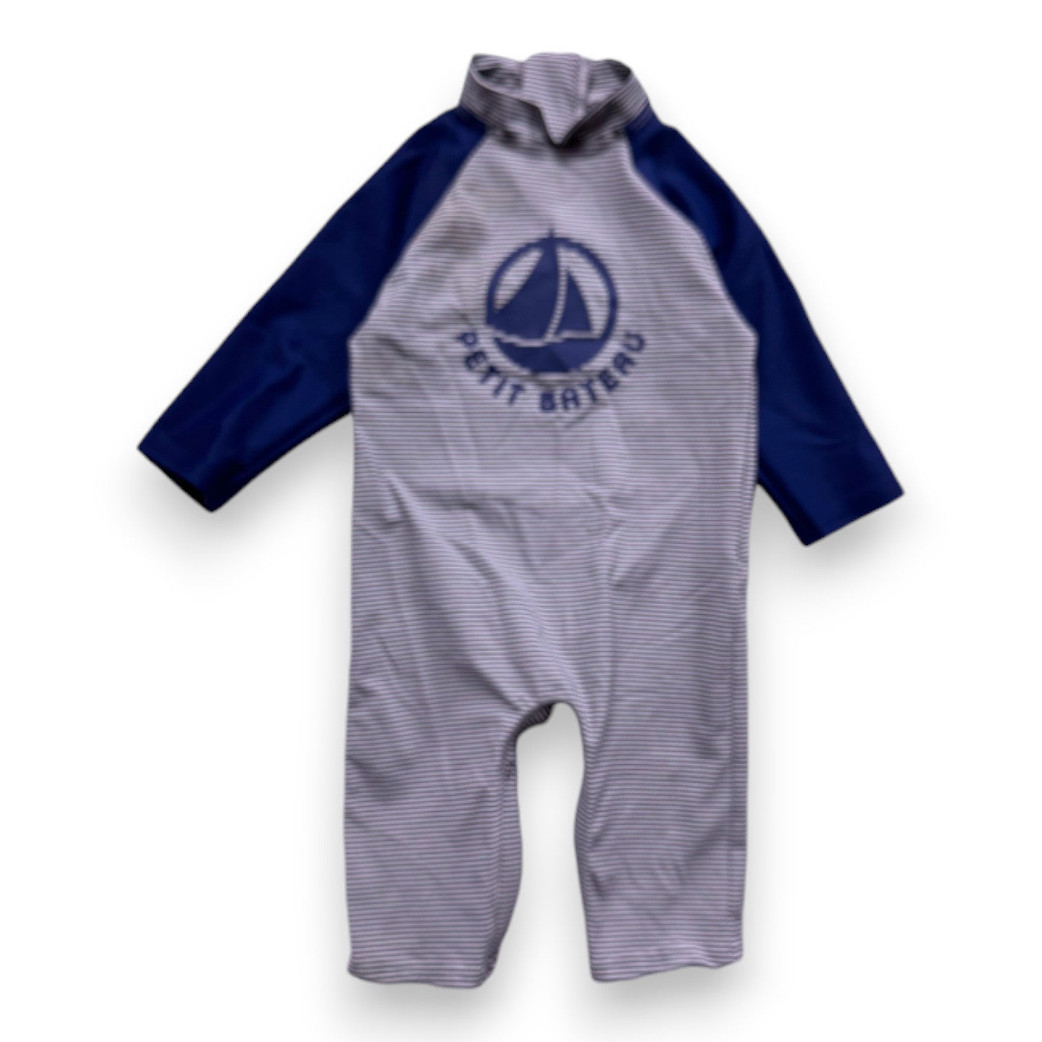 PETIT BATEAU - Blaue Badeanzug-Kombination - 12 Monate