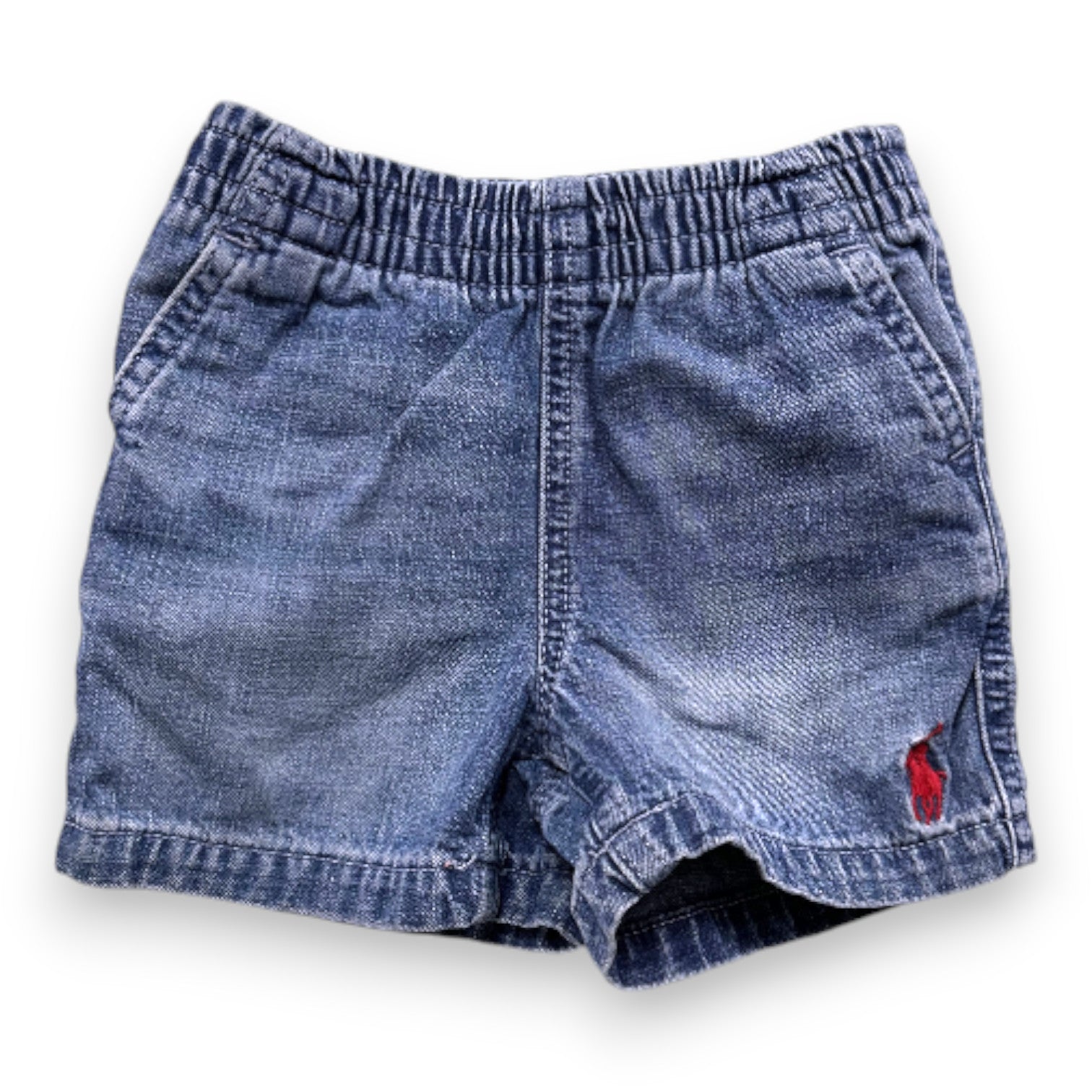 RALPH LAUREN - Blue denim shorts - 12 months