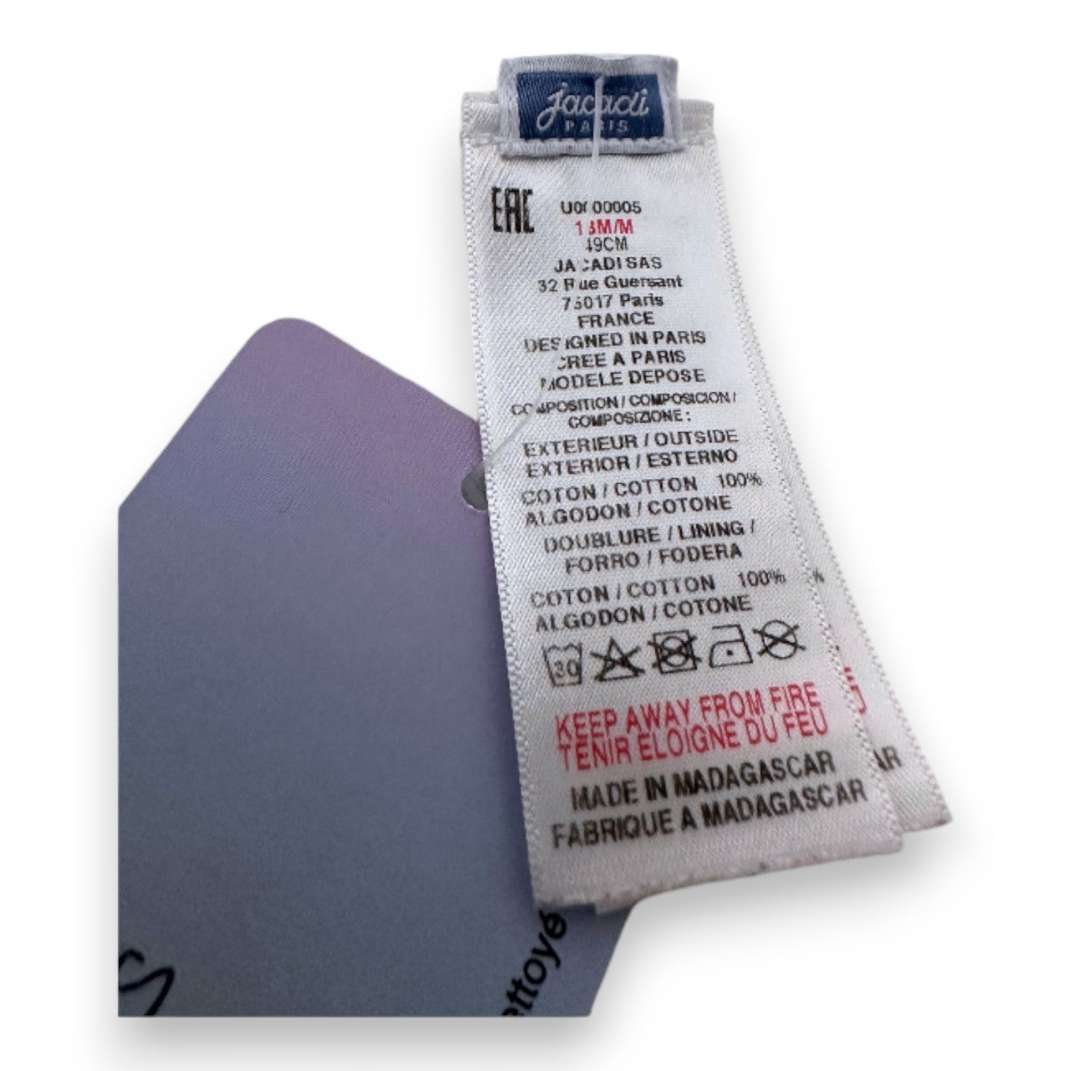 JACADI - Weißer Bob - 18 Monate