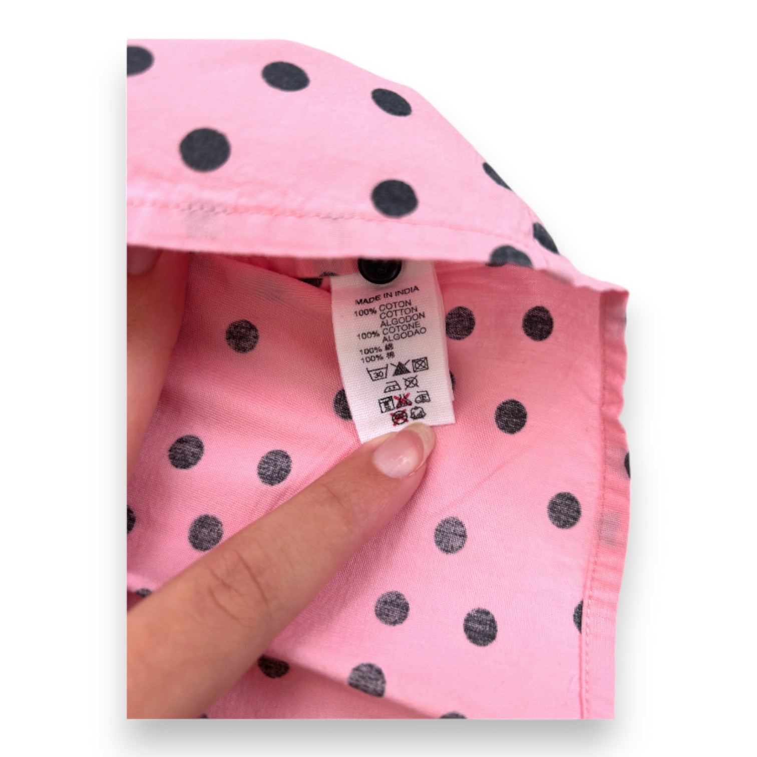 BONPOINT - Rosa gepunktetes Kleid - 18 Monate