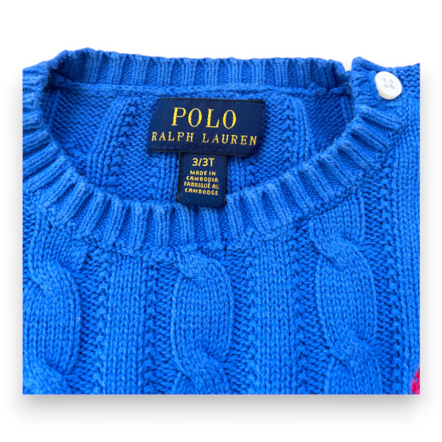 RALPH LAUREN - Blauer Pullover - 3 Jahre