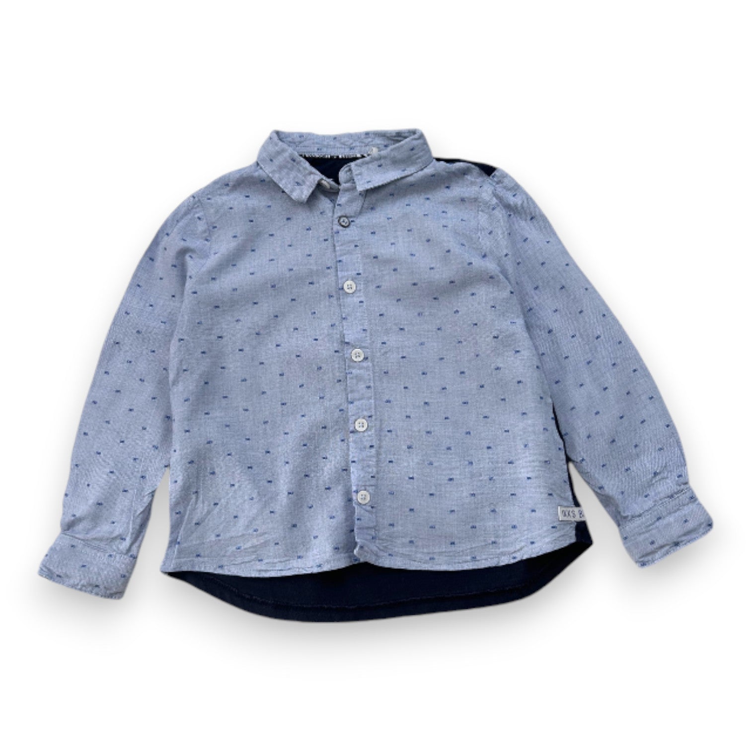 IKKS - Blue long-sleeved shirt - 3 years